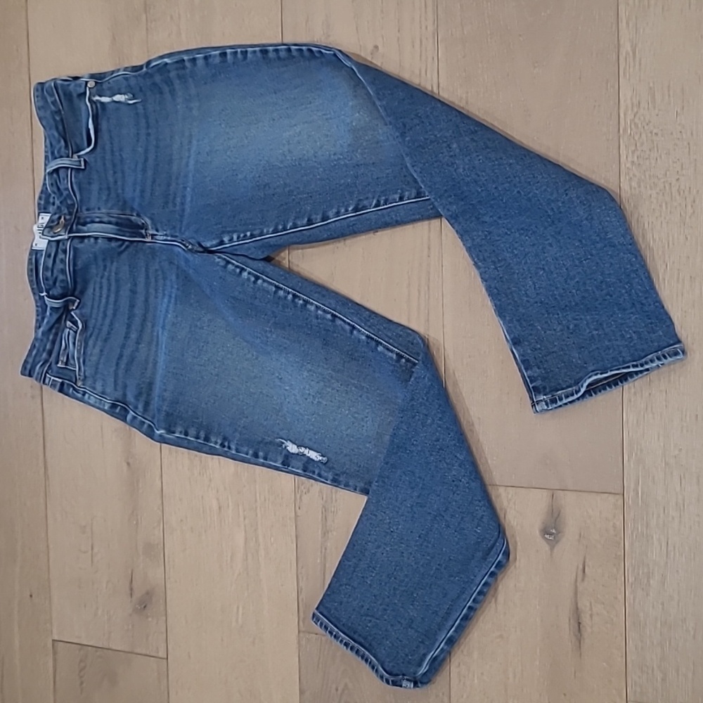 PAIGE Jeans Women's sz 29 Brigitte Mid Rise Skinny Denim Cropped Jeans
